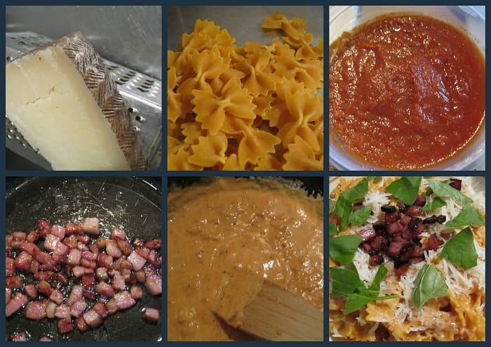 Rachel's recipes: Tomato cream pasta with smoked bacon