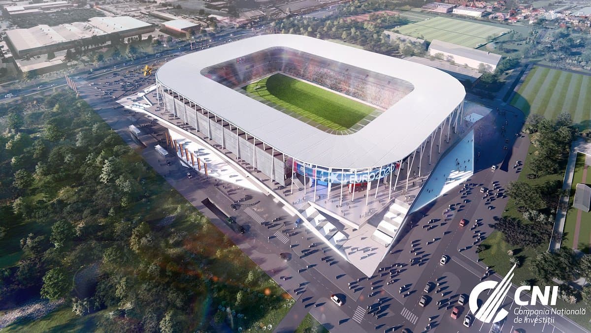 Romania unveils projects for 2020 UEFA football stadiums