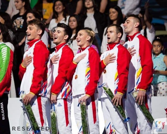 Romania wins group final at the 2019 European Aerobic Gymnastics Championships in Baku