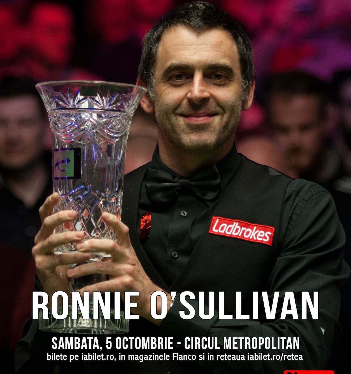 Top snooker player Ronnie O'Sullivan comes to Bucharest for October event