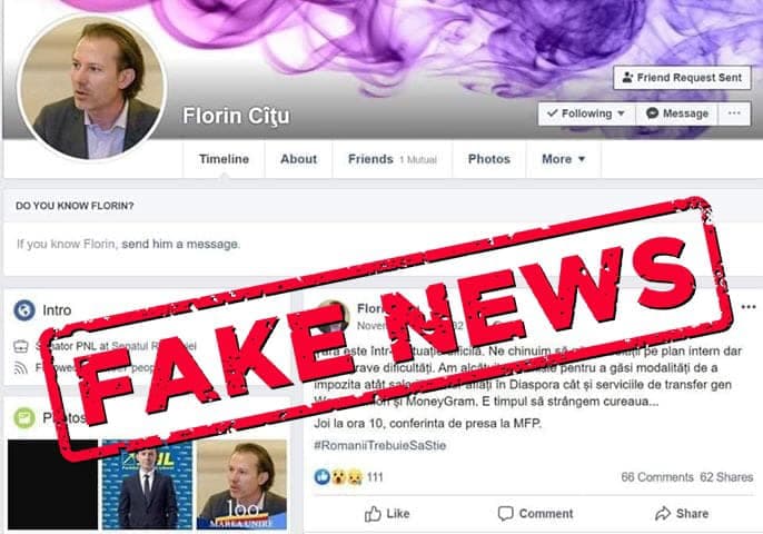 Fake news invades social media before second round of presidential elections in Romania