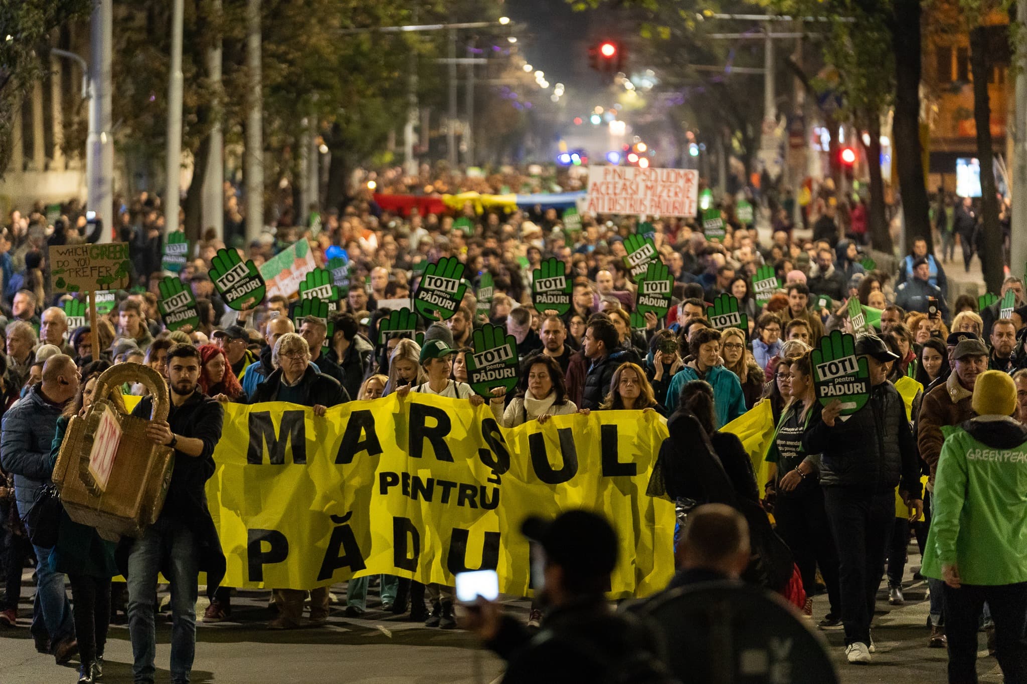 Thousands march in Bucharest in defense of Romania’s forests