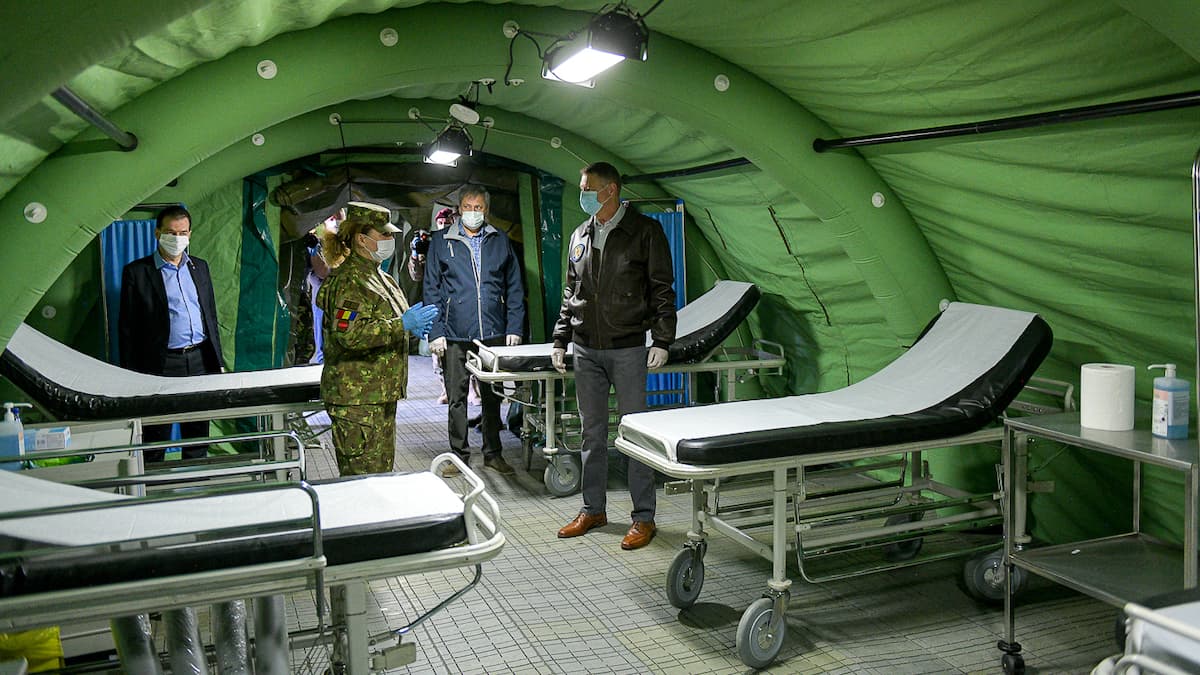 Coronavirus in Romania: Mobile military hospital installed near Bucharest becomes operational