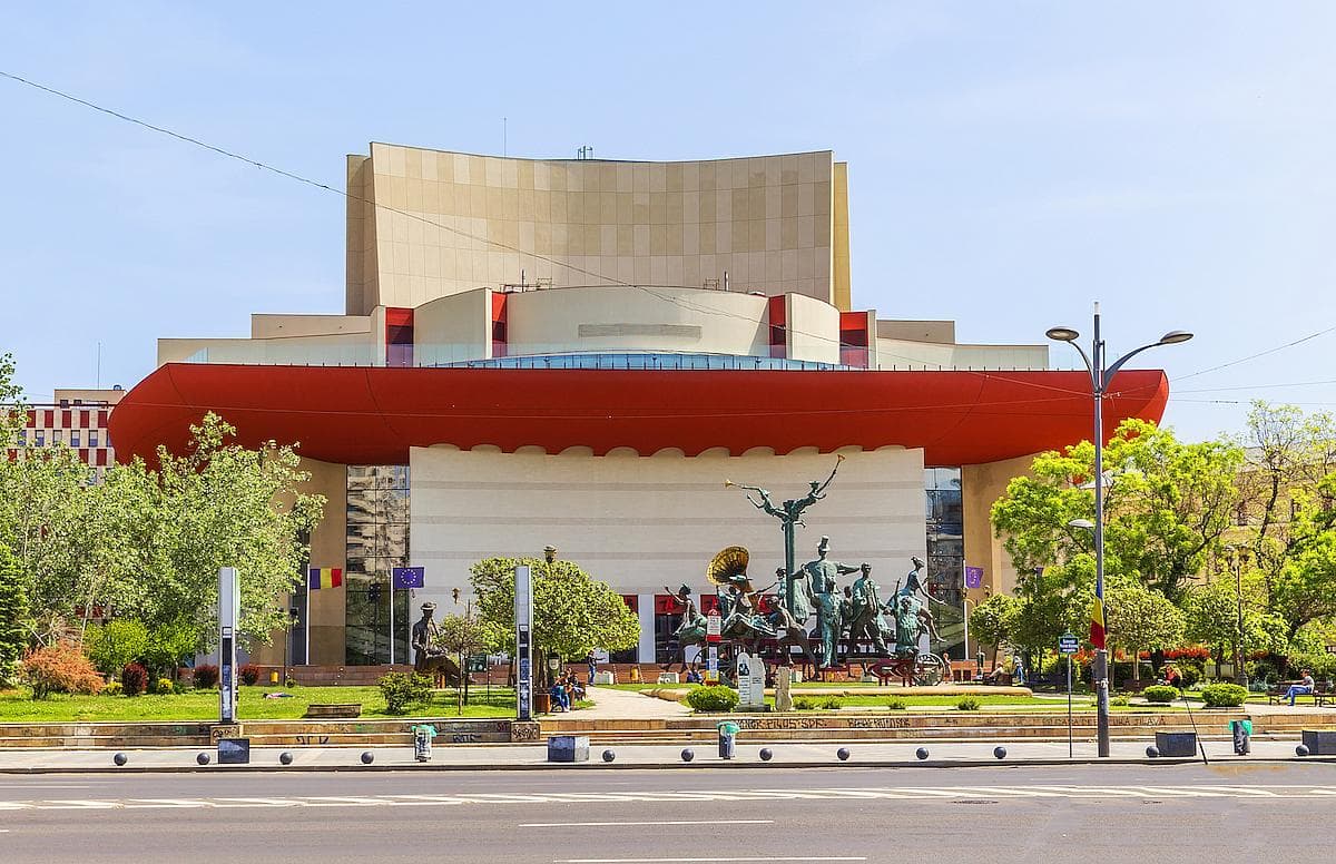 Bucharest Old Town Highlights: The National Theater - Romania’s most prestigious dramatic stage and a true cultural symbol