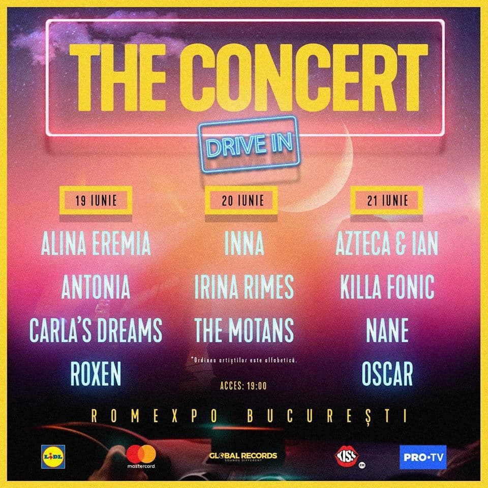 Top Romanian artists join lineup of drive-in concert in Bucharest