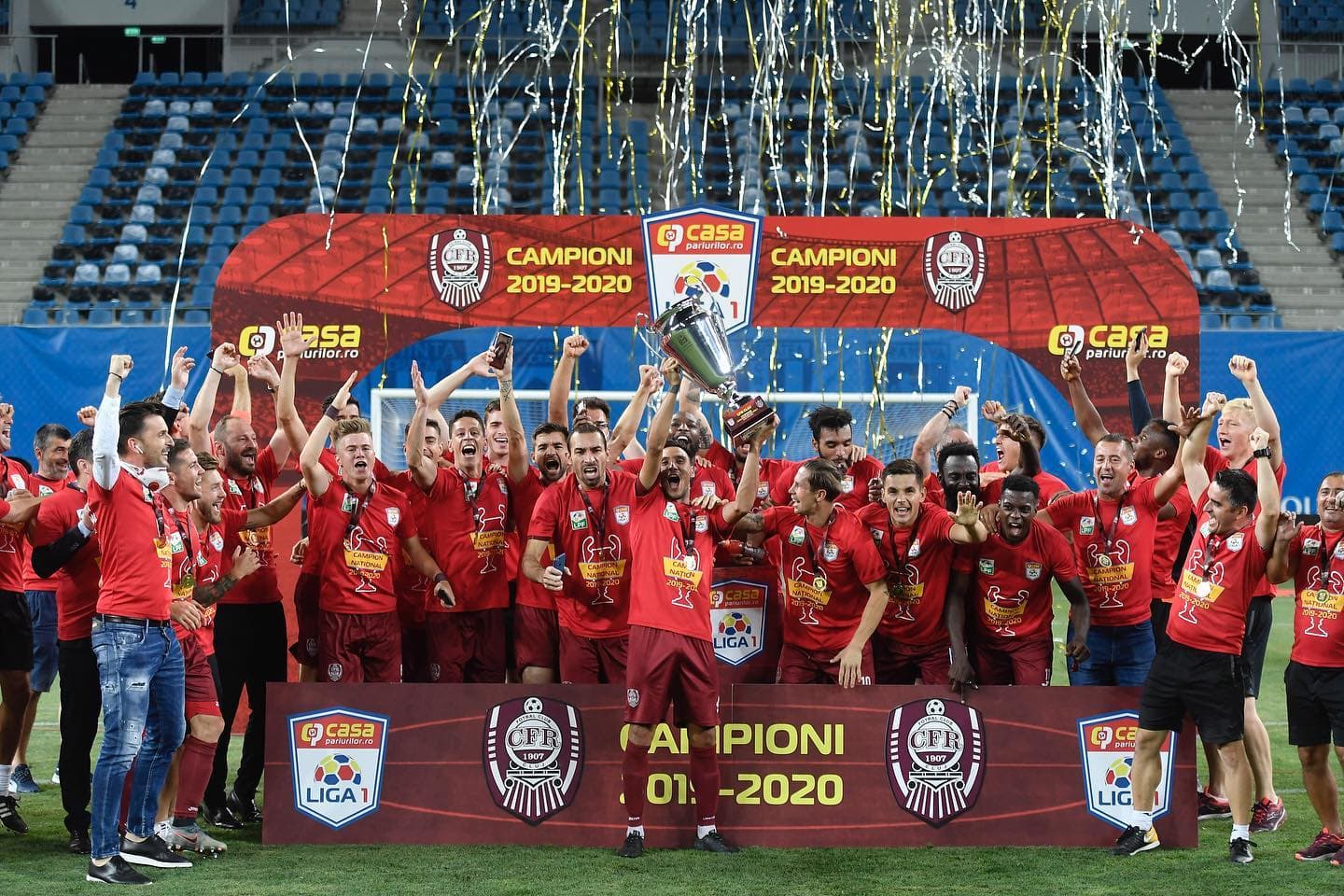 CFR Cluj wins third consecutive championship title in Romania