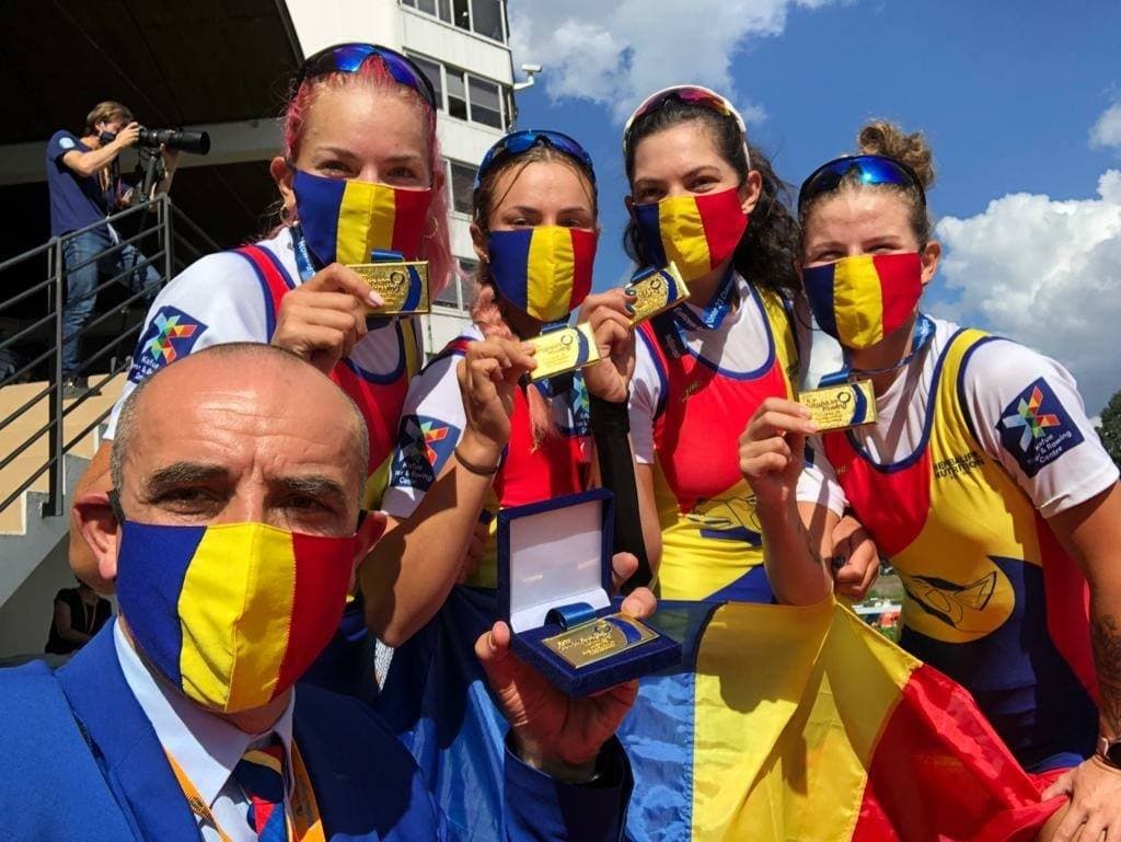 Romanian athletes return with 5 gold medals from the 2020 European Rowing Under 23 Championships