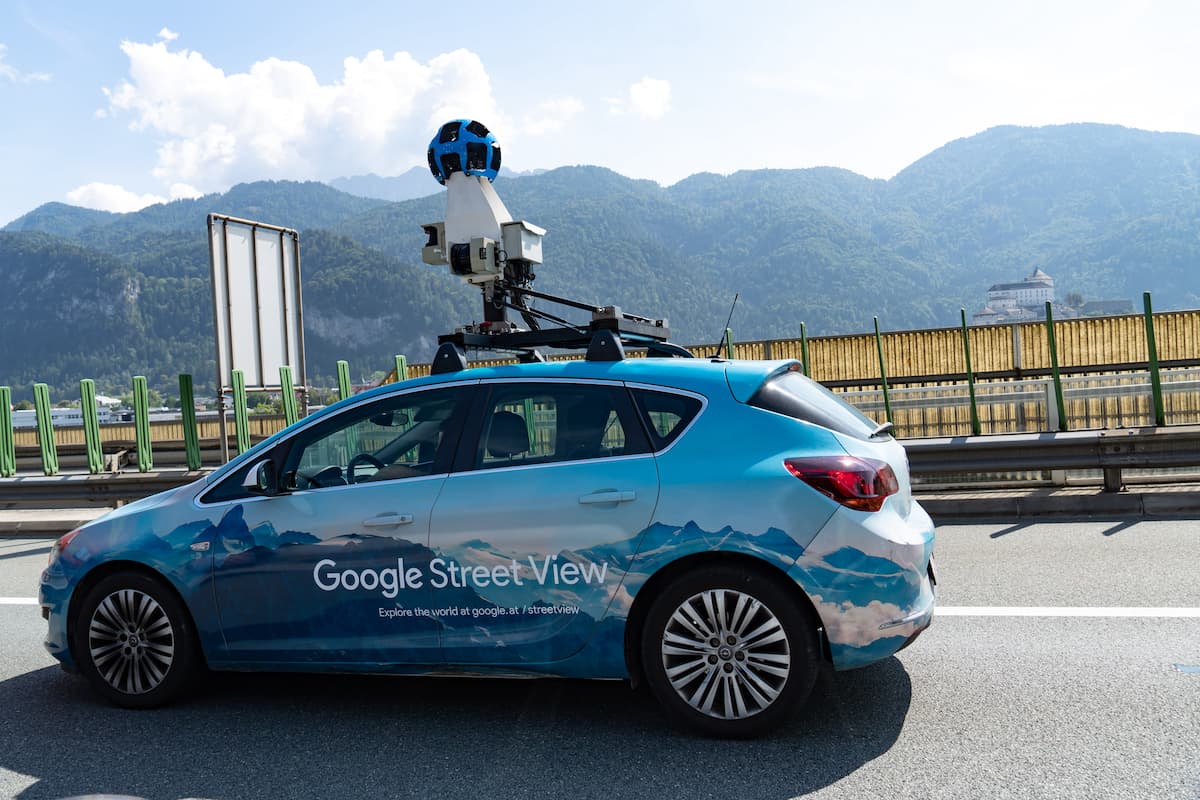 Google Street View car hit by train in Romania