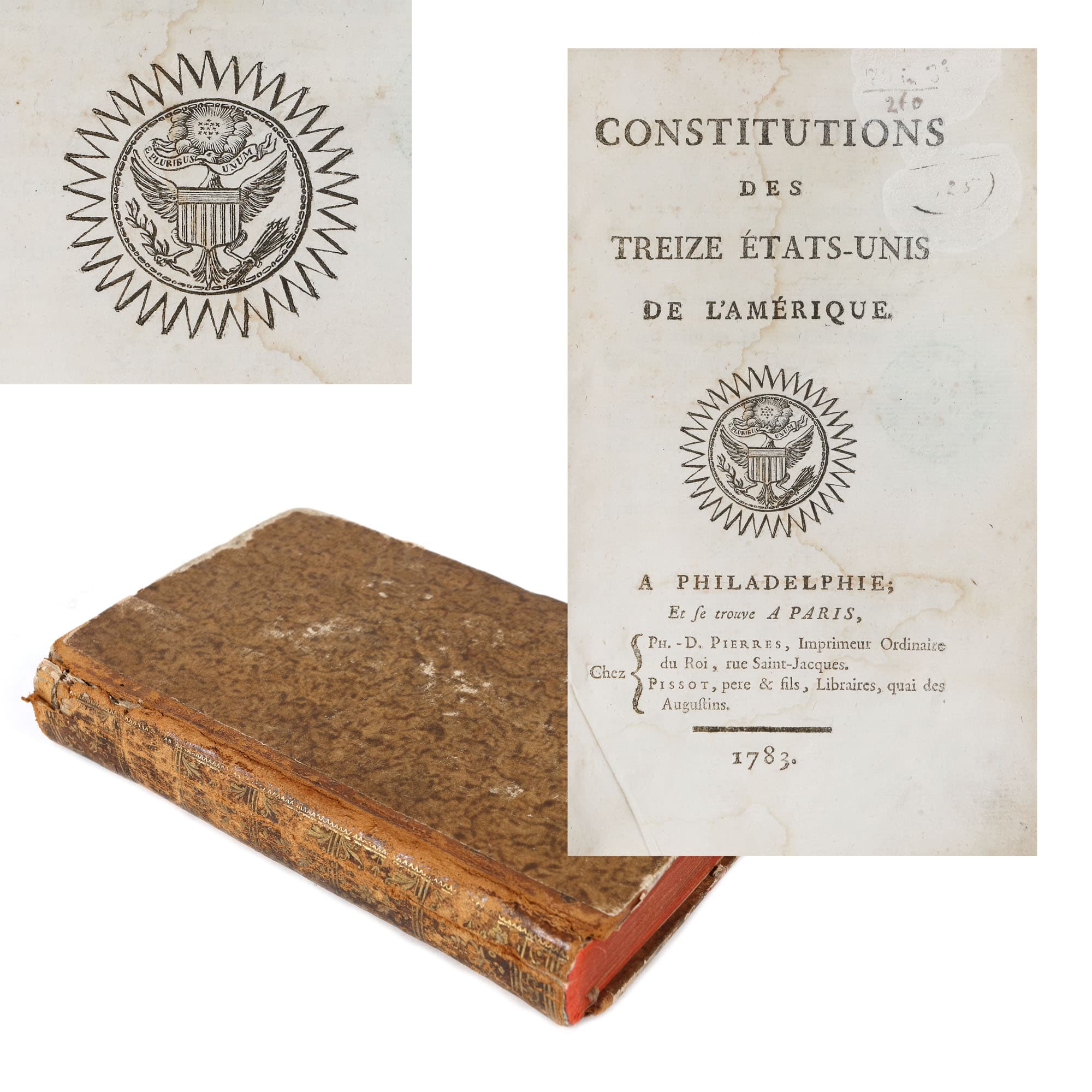 French-language edition of first version of US constitution goes on sale at Bucharest auction