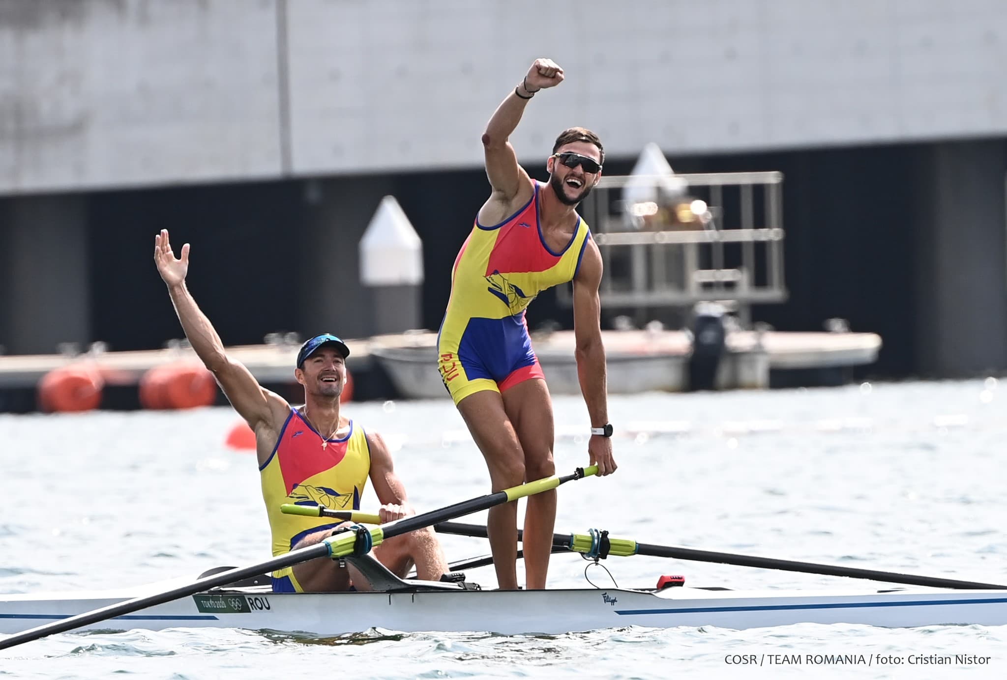 Tokyo Olympics: Romanian athletes win rowing silver in men's pairs