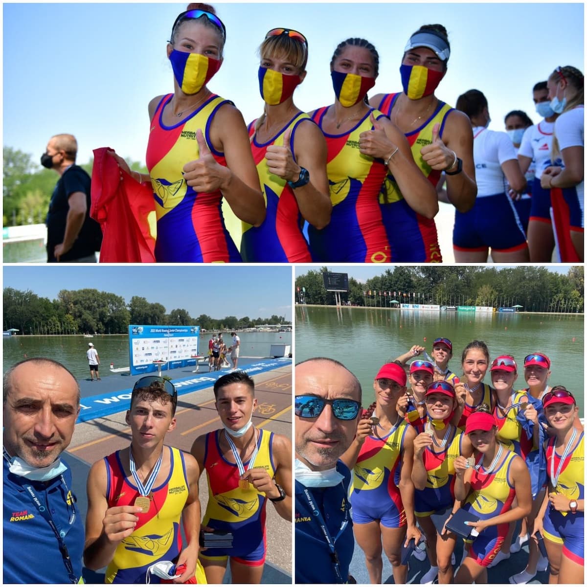Romanian athletes return with gold and bronze medals from the World Rowing Junior Championships