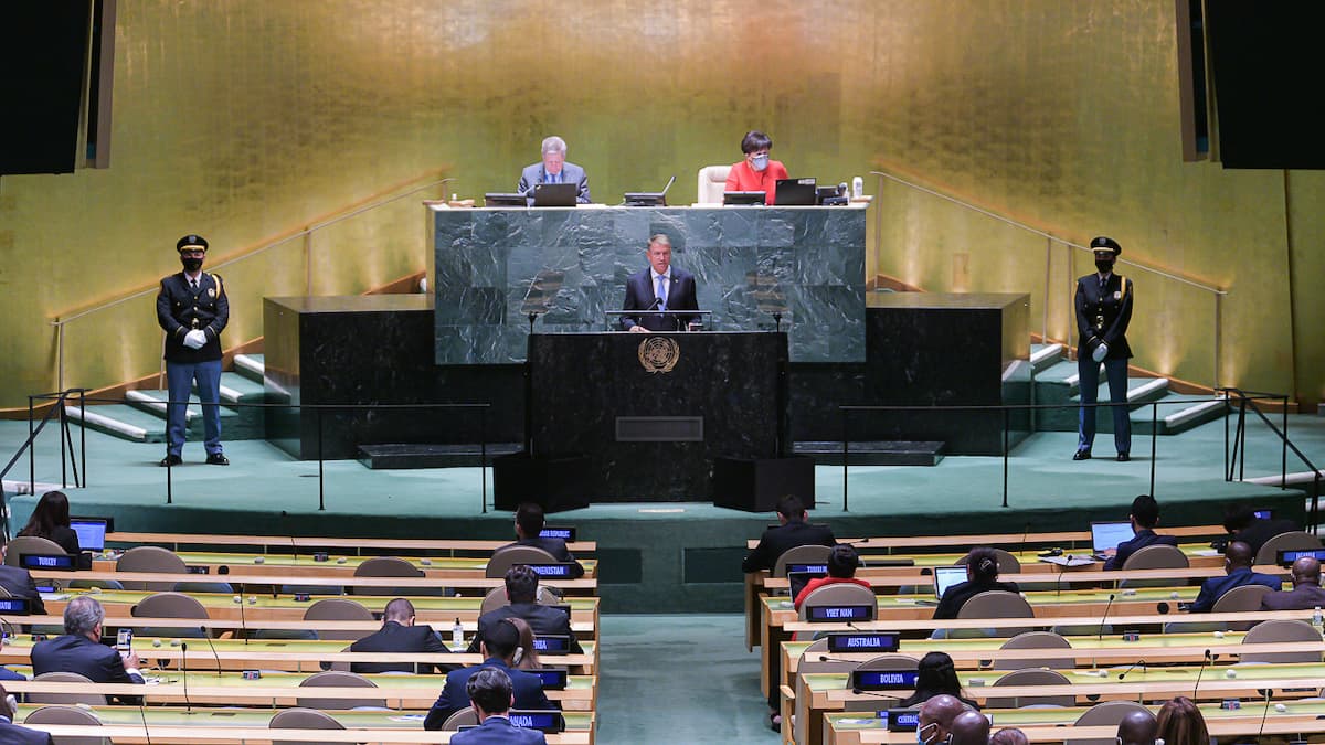 UN General Assembly: Romanian president’s speech focuses on the pandemic, human rights