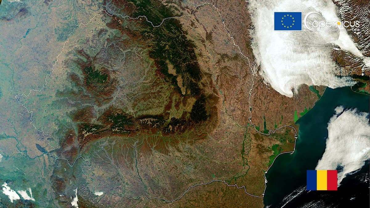 Romania photo of the day: Satellite image shows what Romania looks like from space