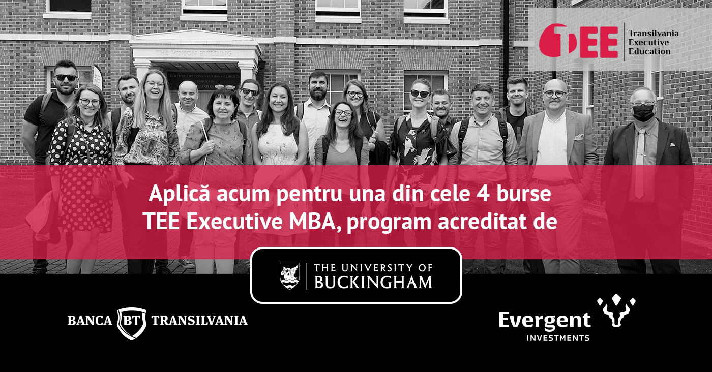 TEE, Banca Transilvania, EVERGENT Investment offer 4 partial scholarships worth EUR 32,000