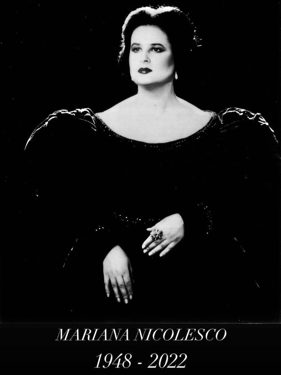 Legendary Romanian soprano Mariana Nicolesco passes away at 73