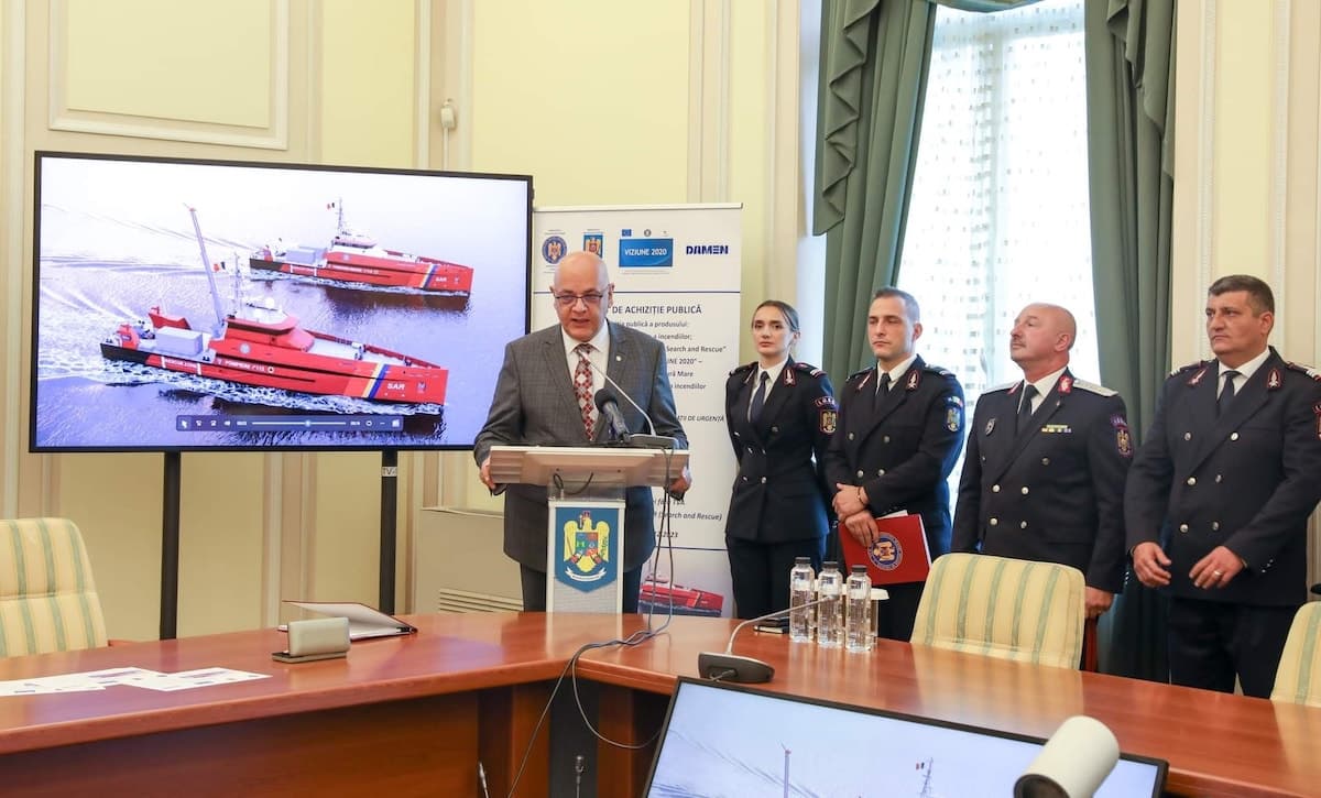 Romania orders two firefighting vessels from Damen for EUR 44 mln