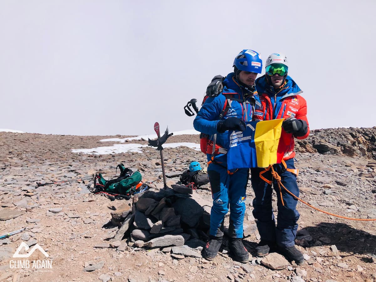 Blind Romanian climbers reach Aconcagua summit