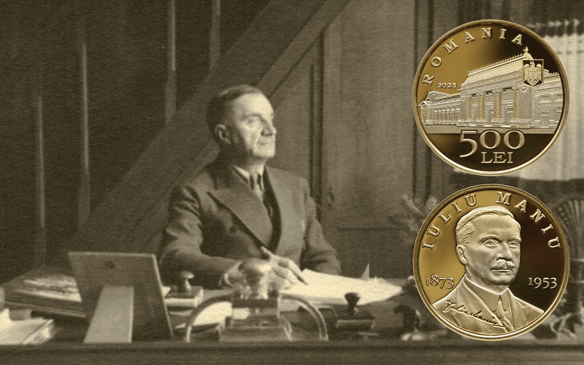 Romania's National Bank launches new gold coin in honor of national hero Iuliu Maniu