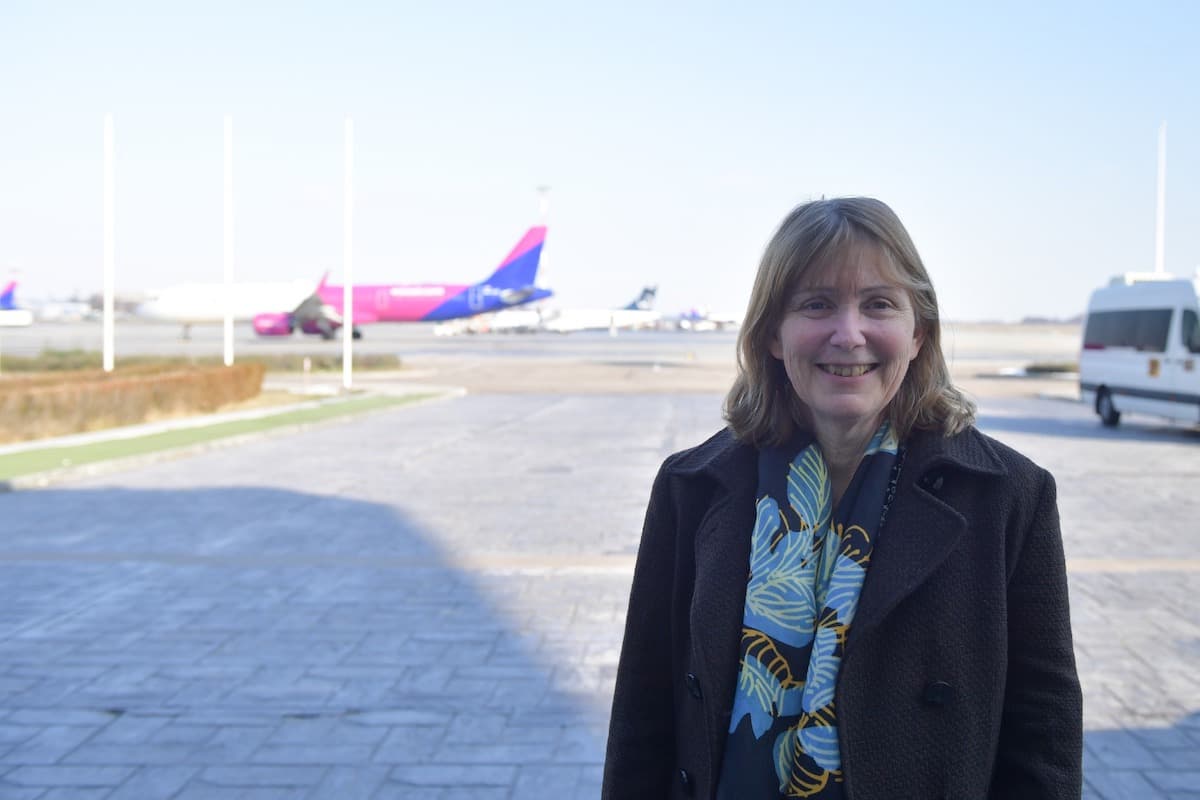US ambassador-designate Kathleen Kavalec arrives in Romania
