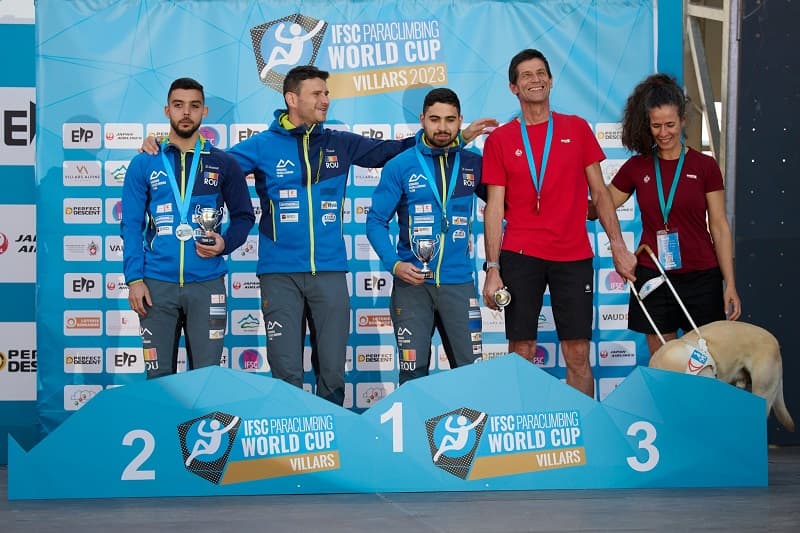 Three medals for Romania at the Paraclimbing World Cup in Switzerland