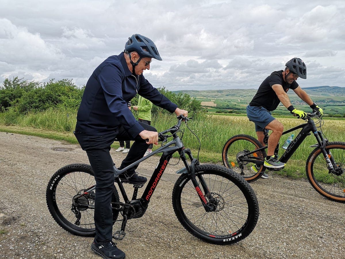 NATO Deputy Secretary General cycles section of Romania's long-distance trail Via Transilvanica