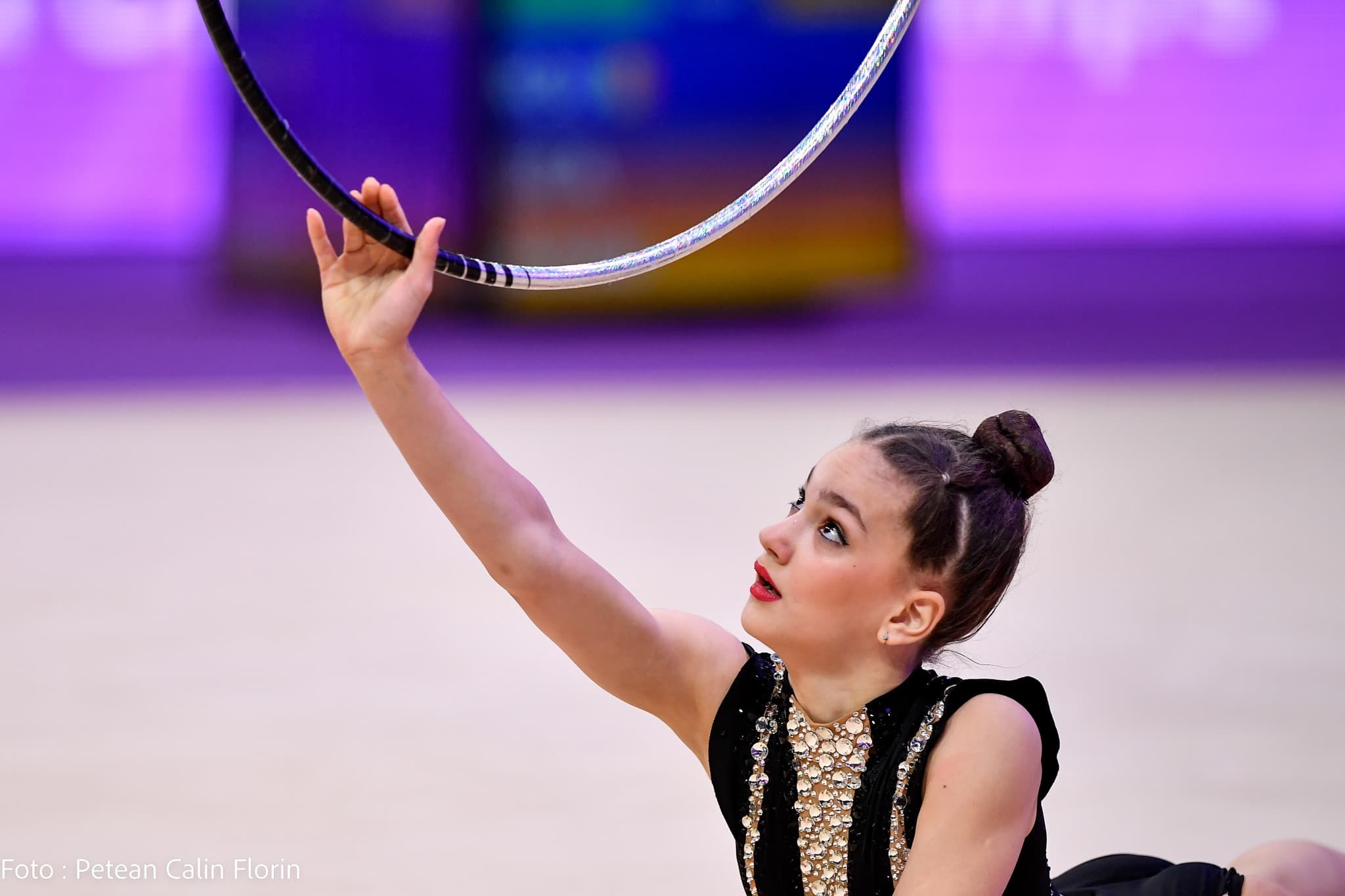 14-year-old Romanian gymnast wins silver in the Junior World Championship