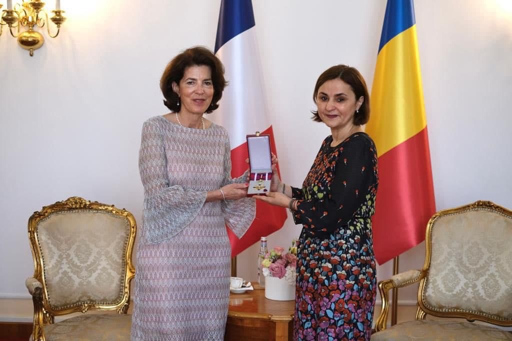 Outgoing French ambassador to Bucharest awarded “Order of the Star of Romania”