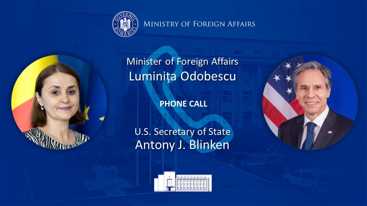 US state secretary, Romanian foreign minister condemn Russian attacks near Romanian territory