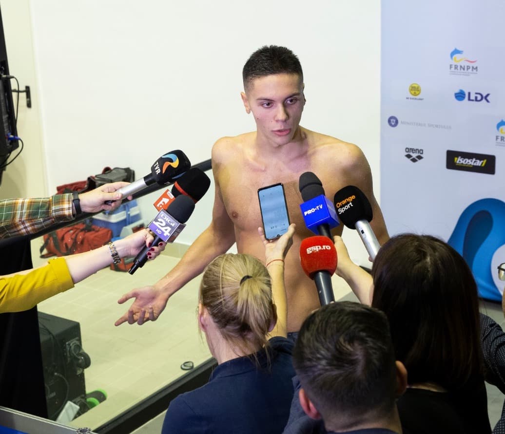 Romanian star swimmer David Popovici wins gold at National Championship