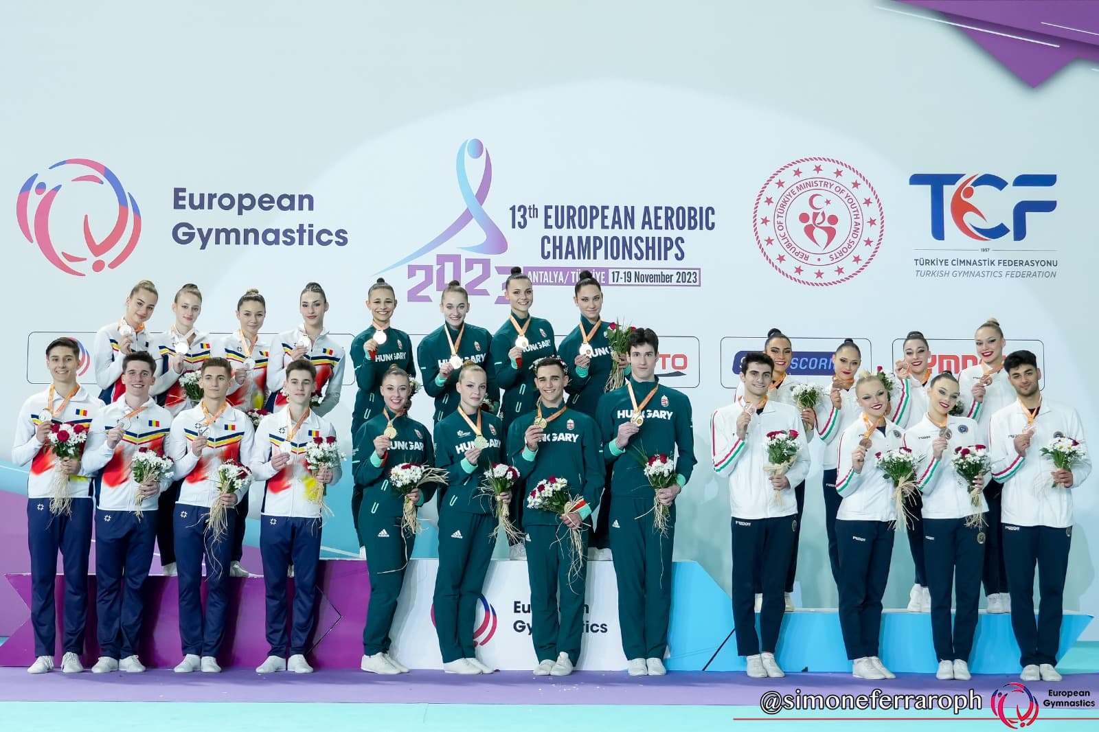 Romanian athletes secure eight medals at European Aerobic Gymnastics Championship