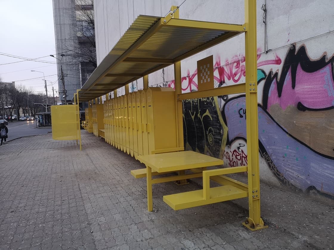 Lockers for the homeless set up in Bucharest’s District 2
