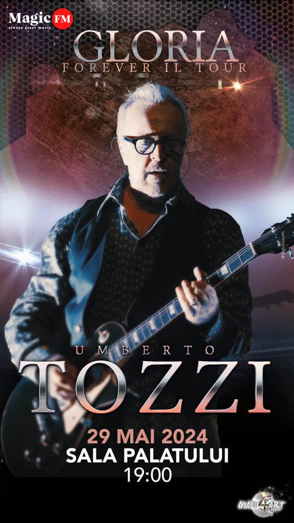 Italian singer-songwriter Umberto Tozzi to concert in Bucharest