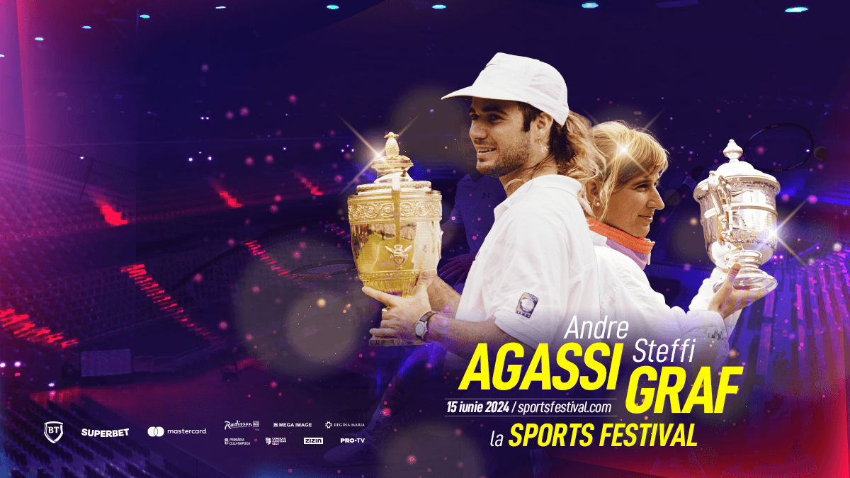 Sports Festival brings Andre Agassi and Steffi Graf to Cluj-Napoca this summer