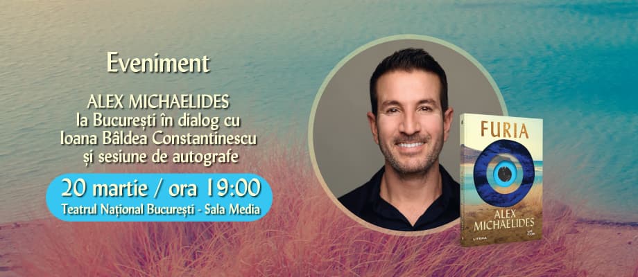 Bestselling author Alex Michaelides comes to Bucharest to promote his new novel