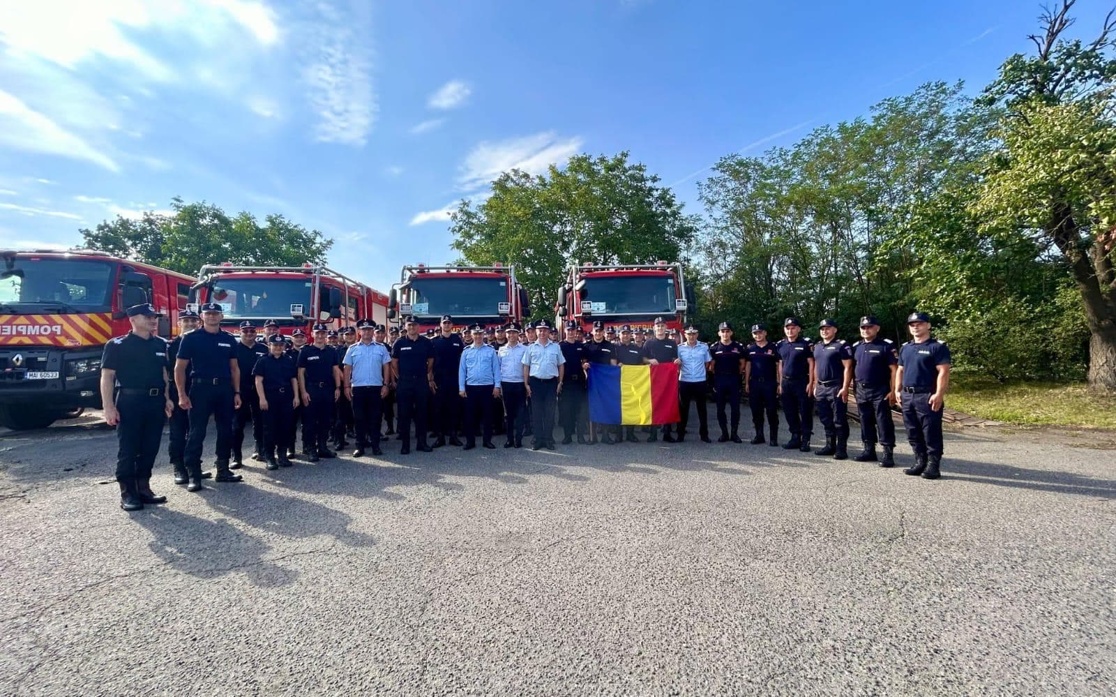 80 Romanian firefighters to assist France in extinguishing forest fires over summer