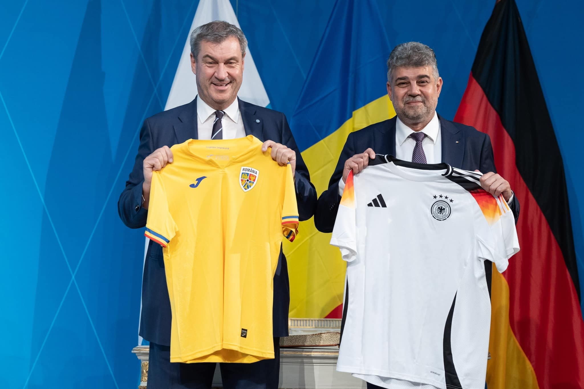 Romanian officials meet with Bavarian counterparts during Euro 2024 tournament