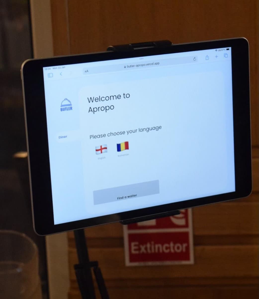 Remote Butler app launches in Cluj-Napoca restaurants this summer, Bucharest to follow
