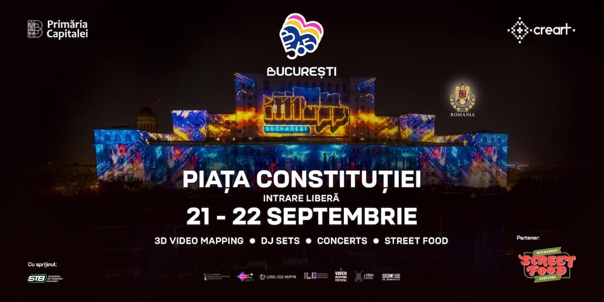 Bucharest Days: Video mapping event iMapp lights up the Parliament Palace this month