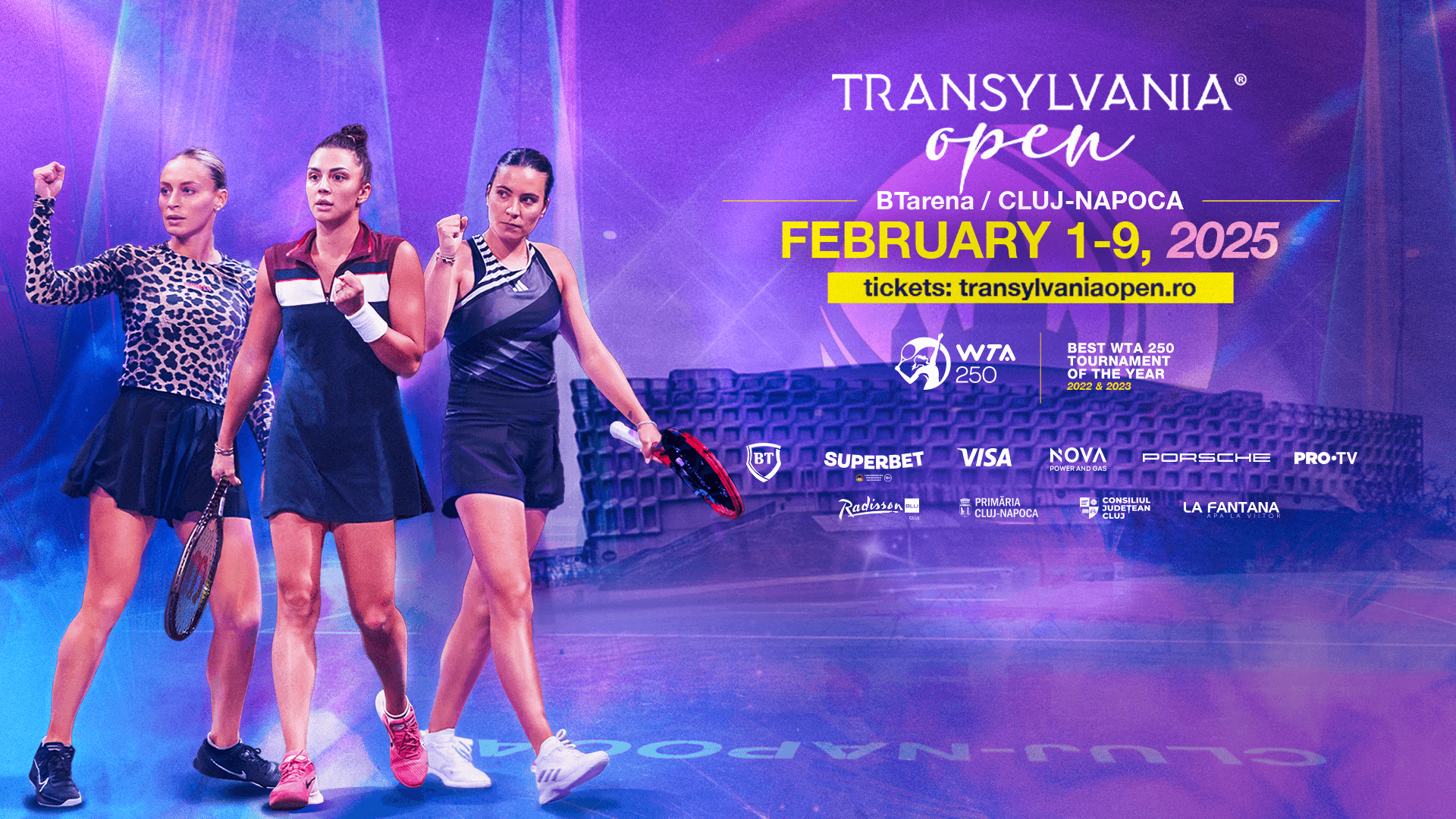 Top Romanian tennis players to participate in Transylvania Open WTA 2025
