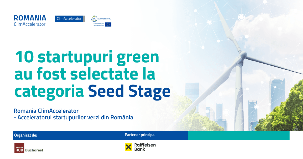 Romania ClimAccelerator: Ten greentech startups selected in the Seed Stage