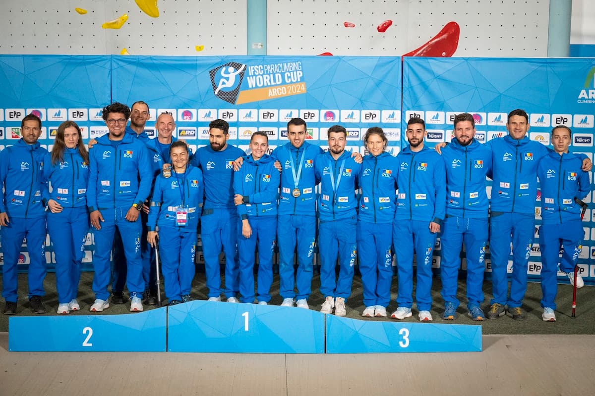 Romania claims gold, silver medals at Paraclimbing World Cup in Italy