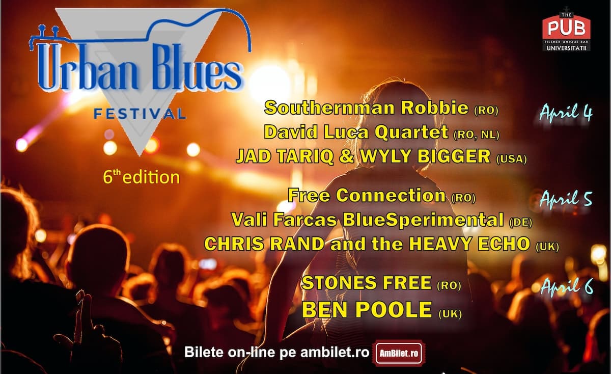 Urban Blues Fest holds sixth edition in Bucharest in April