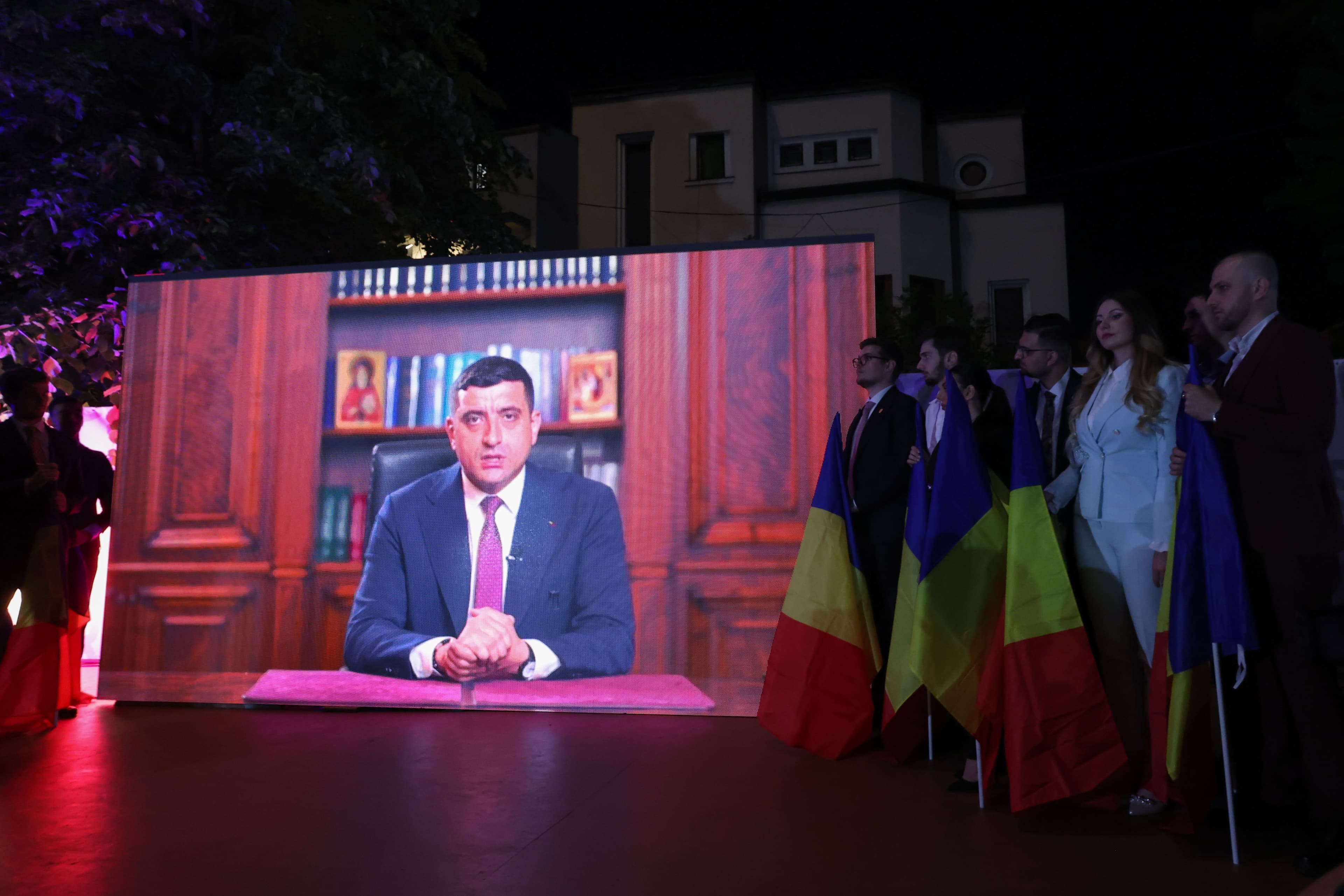 Romania's presidential candidate Simion promises referendum on annulled elections, says he will step down if public demands re-run