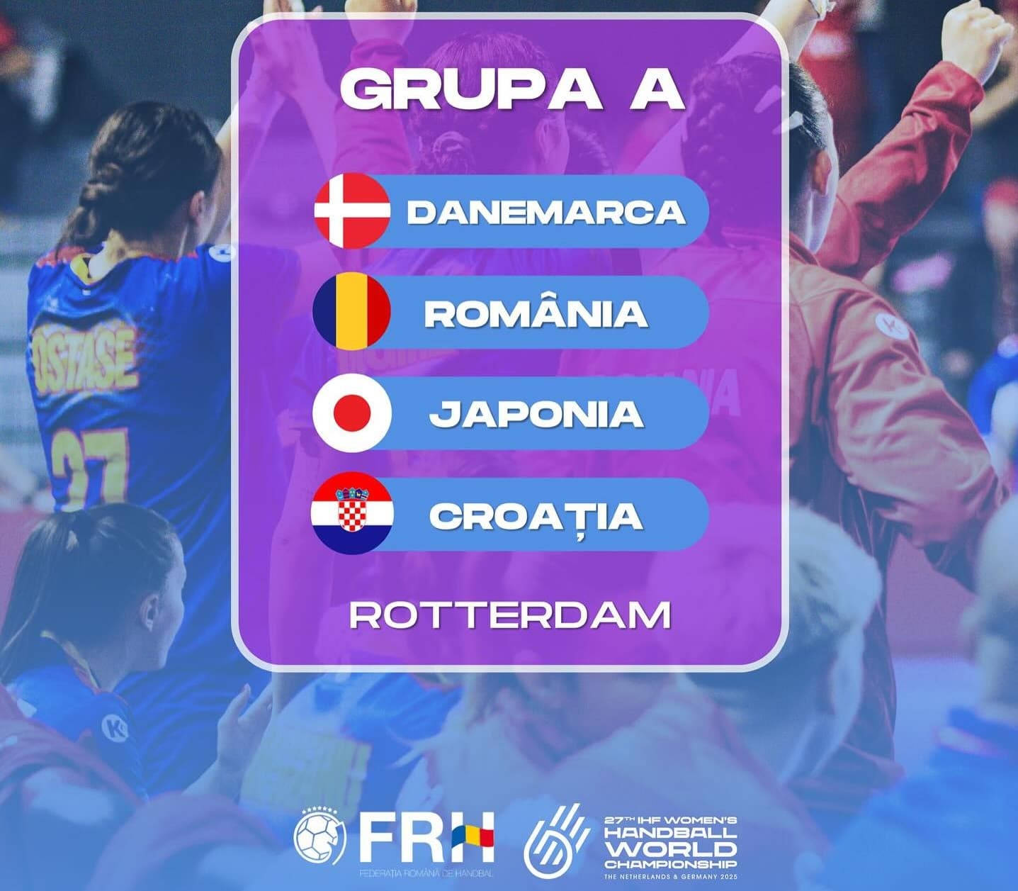 Romanian national women’s handball team faces tough group in 2025 World Championship
