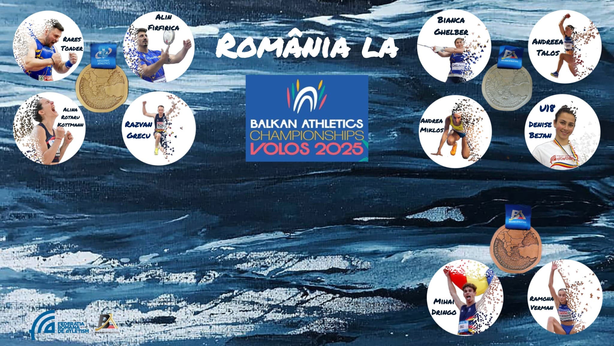 Romania wins nine medals at the Balkan Athletics Championships 2025 in Greece