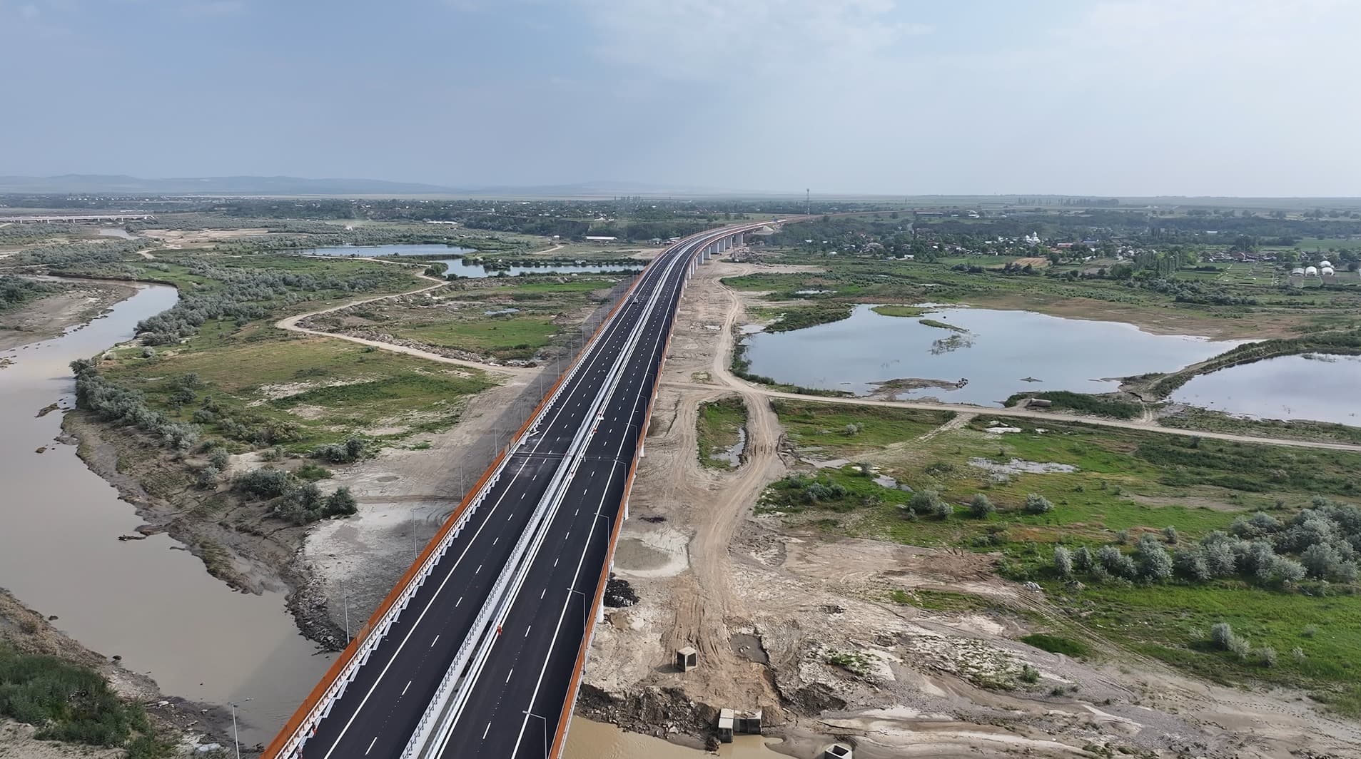 Southern Romania: New bridge over Buzău River opens for traffic