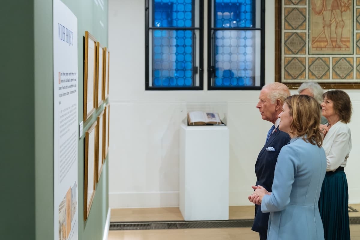 King Charles III visits ‘Marie of Romania, Artist Queen’ exhibition in London