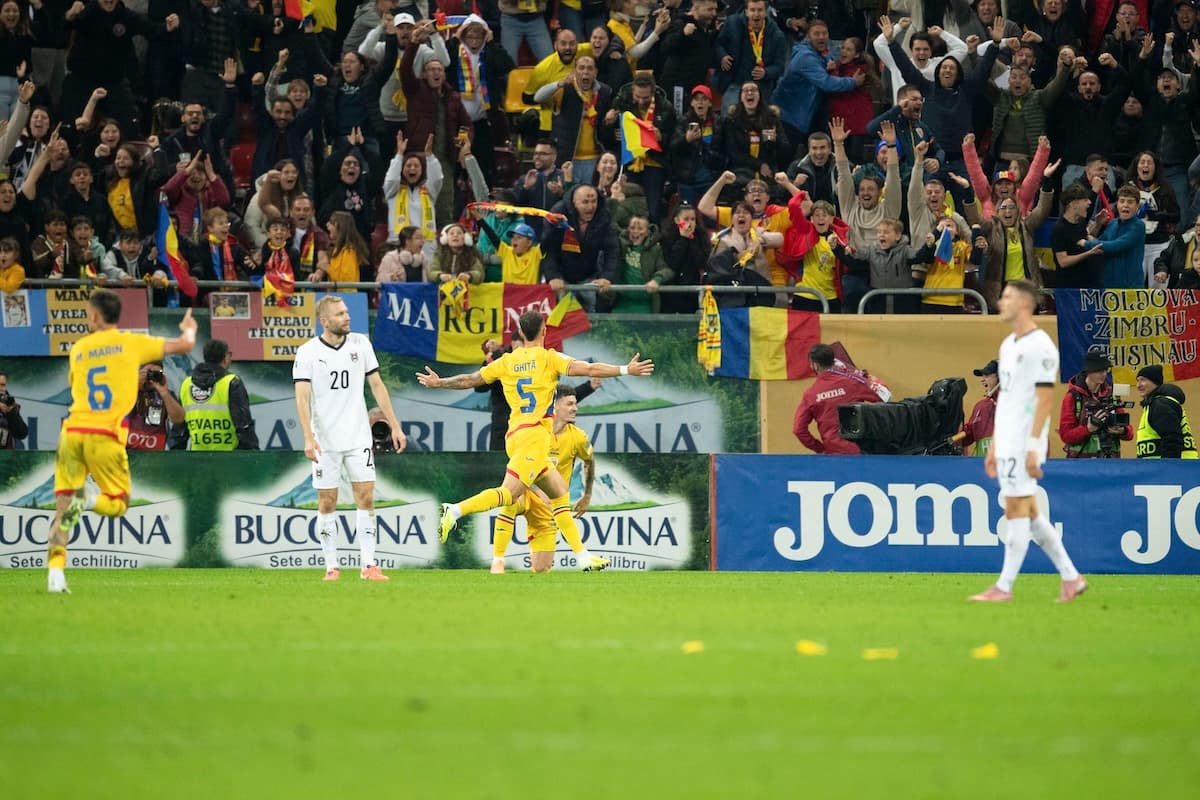 Late goal gives Romania 1-0 victory over Austria in World Cup qualifier