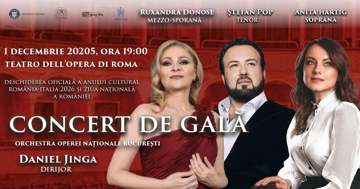 Gala concert in Rome opens Romania-Italy Cultural Year 2026 on National Day
