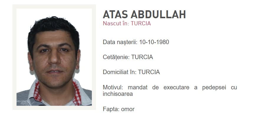 Romanian police searching for Turkish citizen convicted of murder who escaped prison